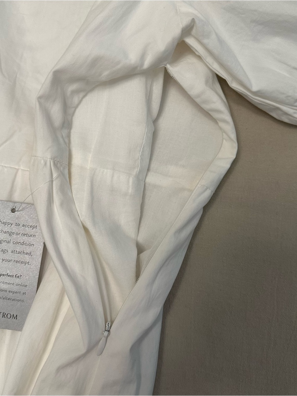 ASTR White Poplin Puff Sleeve Tiered Dress - Picture 7 of 12